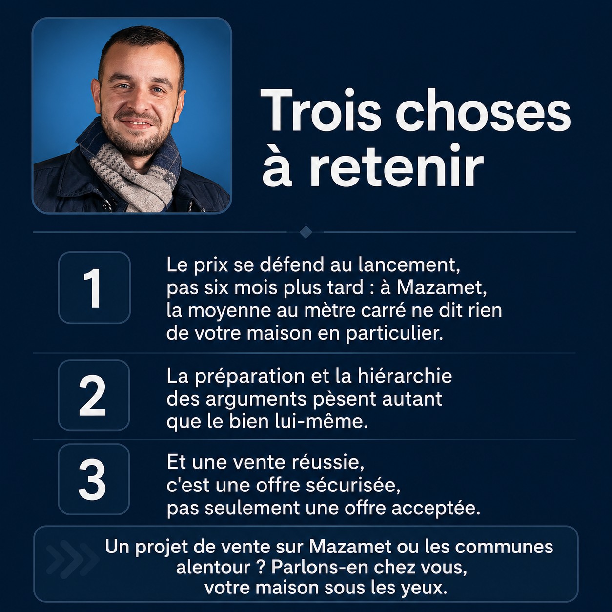Infographie : vendre sa maison à Mazamet, les étapes clés
